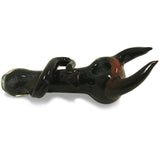 The Little Devil - Black and Red Glass Spoon