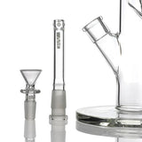 16" GRAV Labs Clear Straight Tube with Angled Joint and Ice Pinch