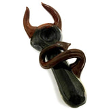The Little Devil - Black and Red Glass Spoon