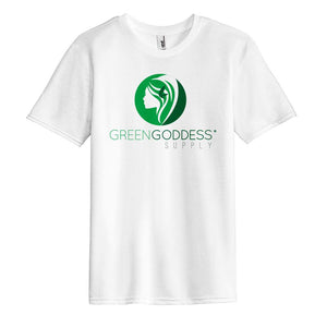 Tri-Blend White Logo Tee Shirt