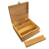 Large Wooden Storage Box w/ Latching Lid & Rolling Jig