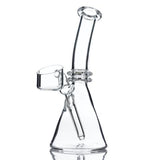 5"-6" Tall solid quartz beaker rig with dome-less welded stem