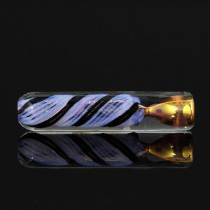 Ultra heavy color changing purple slime and black chillum with gold and silver fuming